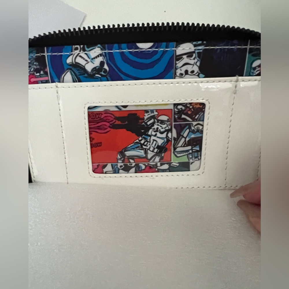 NWT Star Wars Stormtrooper Loungefly Backpack and Wallet Set - Black and White - Picture 14 of 16